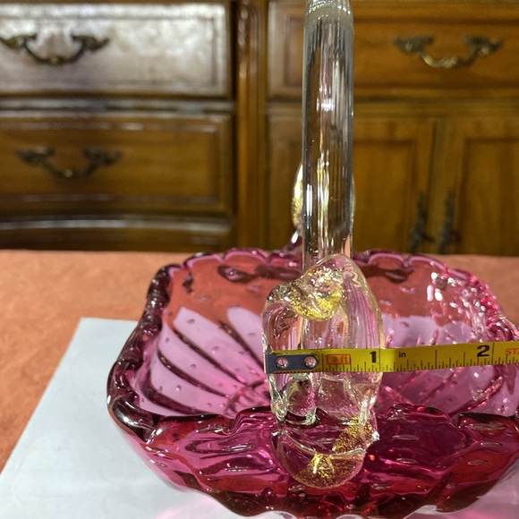 MURANO ART GLASS BASKET-1950’s - Picture 17 of 17